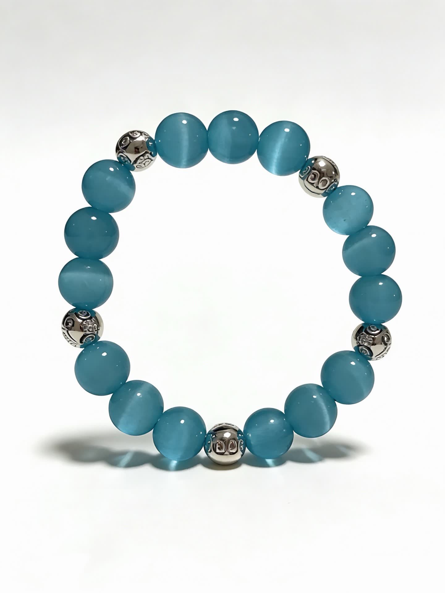 Tiffany & Co. Blue Enamel Bead Bracelet